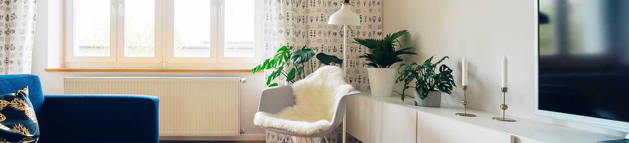 Heizkörper im Wohnzimmer